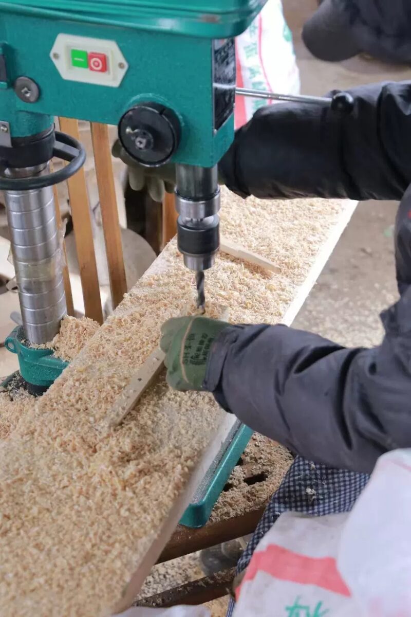 The workers are working